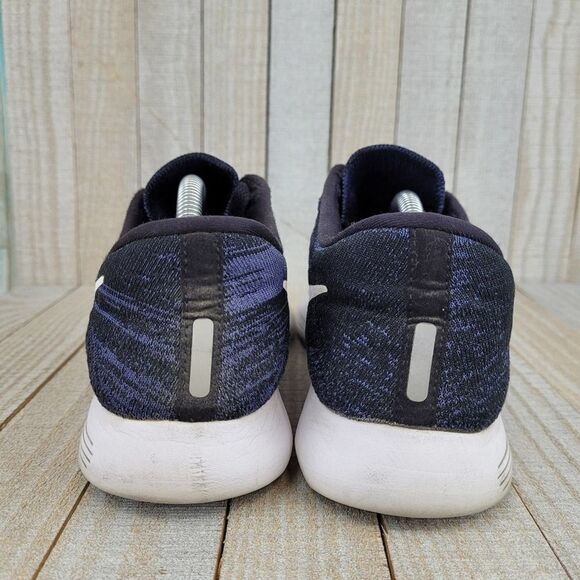 Nike Lunarepic Flyknit Black Blue Low Athletic Running Shoes Women Size 8.5 - Picture 3 of 8